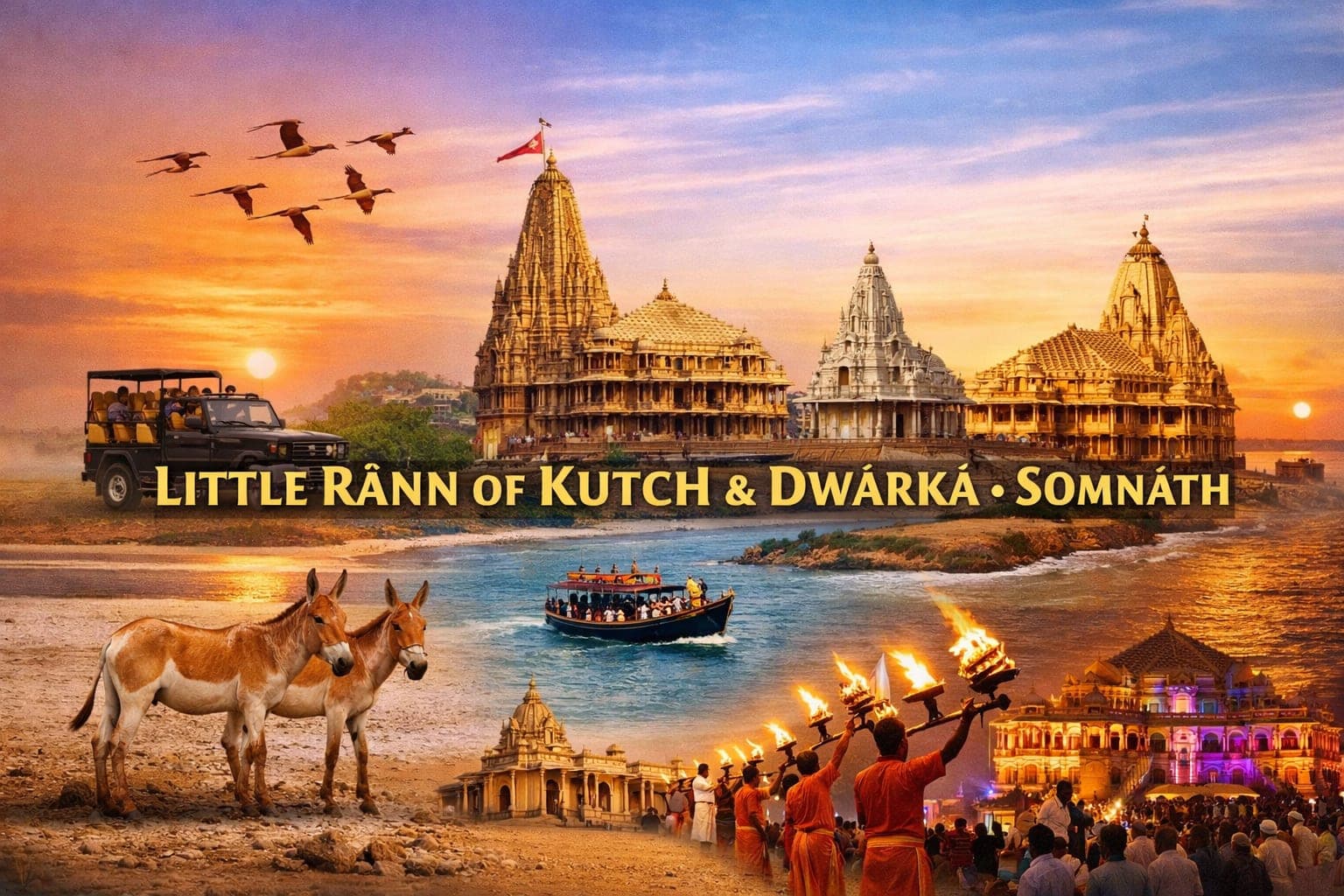 LITTLE RANN OF KUTCH & DWARKA S OMNATH TOUR PACKAGE
