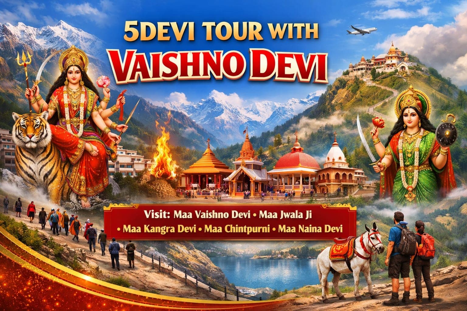 5DEVI TOUR WITH VAISHNO DEVI