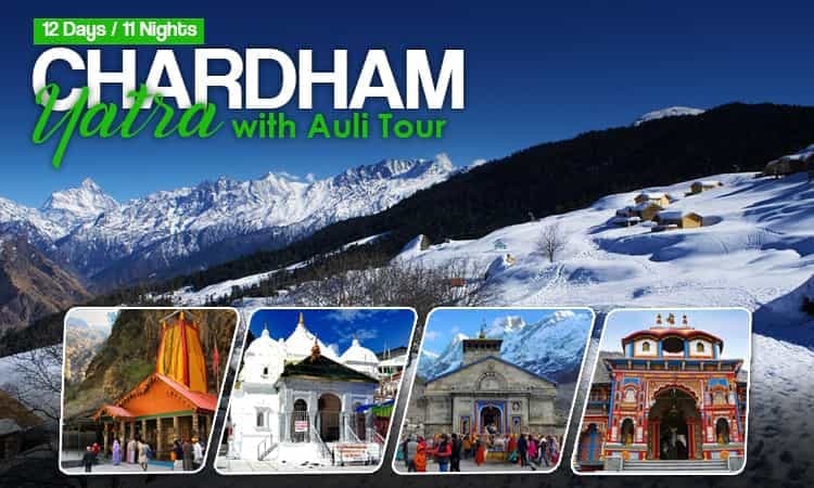 CHARDHAM YATRA WITH MUSSOORIE & AULI