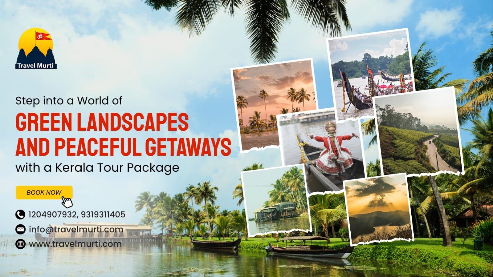 Step into a World of Green Landscapes and Peaceful Getaways with a Kerala Tour Package - Travel Guide by Travel Murti